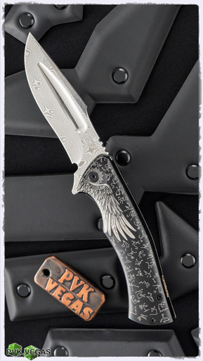 Michael Zieba/Jason Knight S5 Silver Angel Flipper Knife 3.5