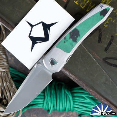 Sharknivco Waka, Blasted With Satin Flats RWL34, Green & Black