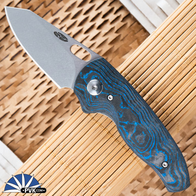 TRM Holey-Nerd Stonewash Magnacut Blade, Electric Blue Camo Carbon