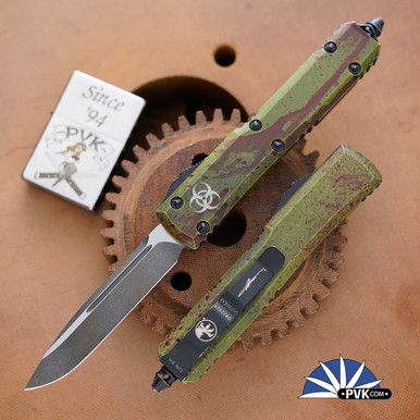 Microtech Ultratech 121-1OBDS S/E Blade, Outbreak Deep Engraved