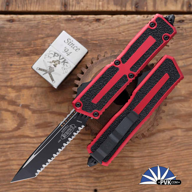 Microtech Scarab 2 Gen 3 1279-3RD Full Serrated Tanto Black Blade
