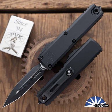 Microtech UTX-85 Gen 4 D/E 12324-1T Double Edge Blade, Black