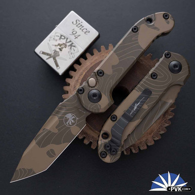 Microtech LUDT Gen 3 1136-1TPBNCS-Z4 Tanto Blade, Topographic