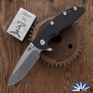 スタークロムダイオプサイト　11ミリ Hinderer XM-18 3.25″ Spearpoint Stonewashed S45VN Blade, Working