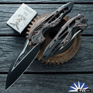WE Knife Co Elijah Isham Arrakis Folding Knife Black Stonewashed