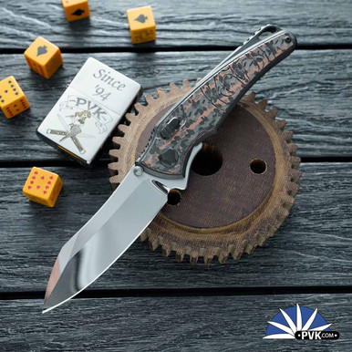 Black Hawk Talon ガスガン Hawk Knives Talon, Crushed Ice M390 Blade, Black DLC Frame W/Snake