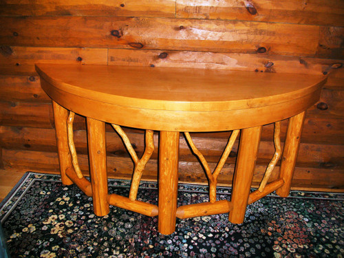 5' Log Side Table