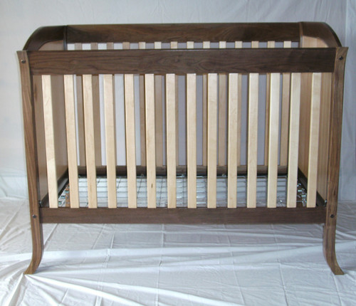 Walnut and Maple Crib