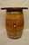 Wine Barrel Pub Table With Walnut Top