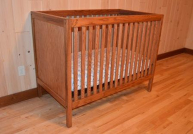 oak bassinet