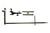 Solo Shooting Stick collapsed for carry while hiking into hunting area