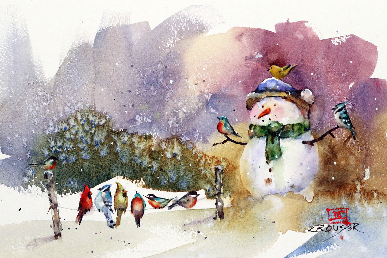 Snowman And Songbirds The Art Of Dean Crouser