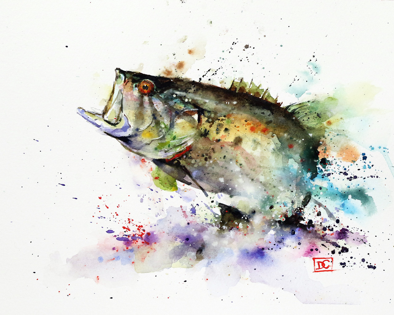 Bass Fishing Paintings