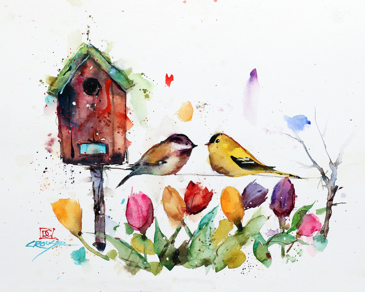1-SESSION ADULT : WATERCOLOR PAINTING WORKSHOP : HOW TO PAINT A BIRD- Pay  What You Wish - The Art Studio NY