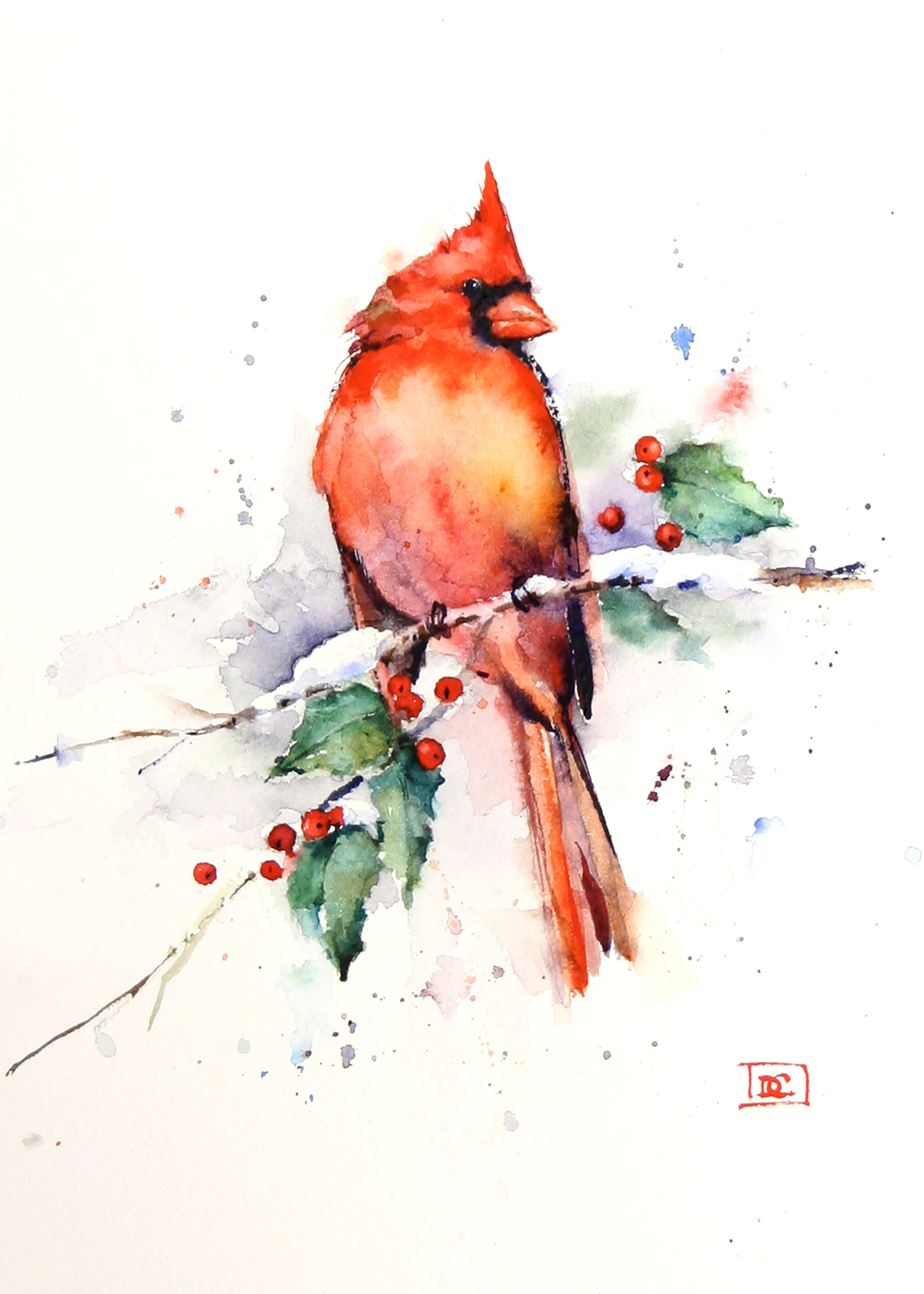 Cardinal Holly Mat