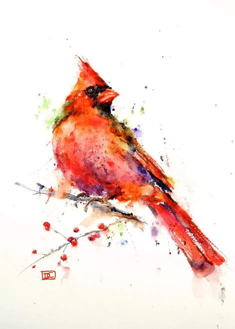 Set of eight (8) "CARDINAL" 5 x 7" blank greeting cards featuring the wildlife watercolor art of Dean Crouser. Buy additional sets and save!

Each card measures 5 x 7", blank inside, white envelope included. Each card is packaged in protective clear flap-seal bag.

Dean's printing partner is both FSC (Forest Stewardship Council) and SFI (Sustainable Forest Management) certified. Made in U.S.A.

Copyright Dean Crouser©

Thanks for looking!