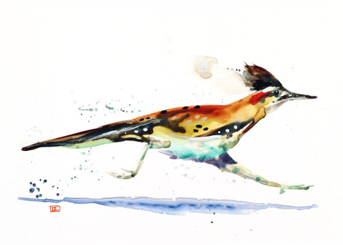 Set of eight (8) "ROAD RUNNER'' 5 x 7" blank greeting cards featuring the wildlife watercolor art of Dean Crouser. Buy additional sets and save!

Each card measures 5 x 7", blank inside, white envelope included. Each card is packaged in protective clear flap-seal bag.

Dean's printing partner is both FSC (Forest Stewardship Council) and SFI (Sustainable Forest Management) certified. Made in U.S.A.

Copyright Dean Crouser©

Thanks for looking!