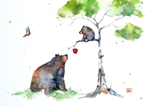 Set of eight (8) "THE APPLE TREE'' 5 x 7" blank greeting cards featuring the wildlife watercolor art of Dean Crouser. Buy additional sets and save!

Each card measures 5 x 7", blank inside, white envelope included. Each card is packaged in protective clear flap-seal bag.

Dean's printing partner is both FSC (Forest Stewardship Council) and SFI (Sustainable Forest Management) certified. Made in U.S.A.

Copyright Dean Crouser©

Thanks for looking!