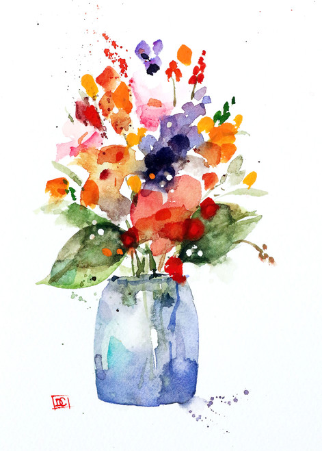Set of eight (8) "FLOWER VASE" 5 x 7" blank greeting cards featuring the floral watercolor art of Dean Crouser. Buy additional sets and save!

Each card measures 5 x 7", blank inside, white envelope included. Each card is packaged in protective clear flap-seal bag.

Dean's printing partner is both FSC (Forest Stewardship Council) and SFI (Sustainable Forest Management) certified. Made in U.S.A.

Copyright Dean Crouser©

Thanks for looking!