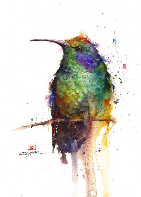 Set of eight (8) "HUMMER" 5 x 7" blank greeting cards featuring the wildlife watercolor art of Dean Crouser. Buy additional sets and save!

Each card measures 5 x 7", blank inside, white envelope included. Each card is packaged in protective clear flap-seal bag.

Dean's printing partner is both FSC (Forest Stewardship Council) and SFI (Sustainable Forest Management) certified. Made in U.S.A.

Copyright Dean Crouser©

Thanks for looking!
