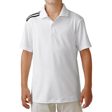Boys Junior ClimaCool 3-Stripe Polo Shirt
