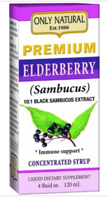 ELDERBERRY CONCENTRATE, 10:1 SAMBUCUS EXTRACT, Only Natural, 4 fl oz