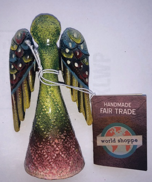 BOTTLE  TOPPER- METAL ANGEL - EACH