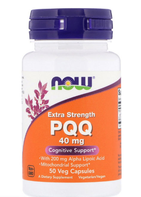 PQQ Extra Strength, 40 mg, Now Foods - 50 VCAPS