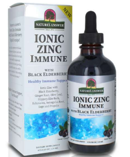 ZINC with BLACK ELDERBERRY-IONIC, Nature's Answer. 4 fl oz
