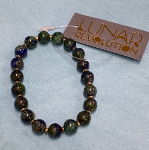 BRACELET: AZURITE, Lunar Revolution , Big Stone Collection