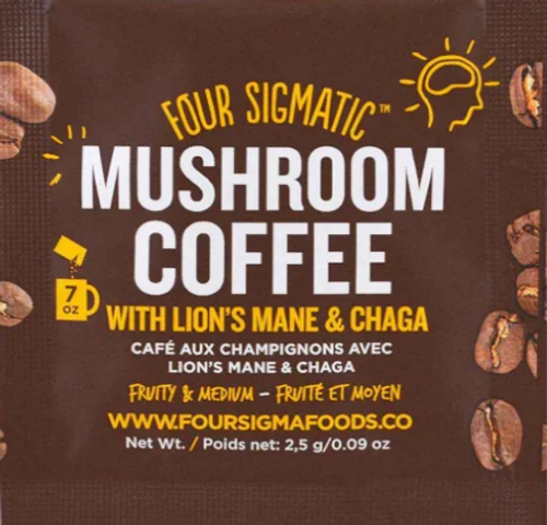 MUSHROOM COFFEE MIX (THINK), LION'S MANE, Organic, FOUR SIGMATIC - Single Packet 25 g