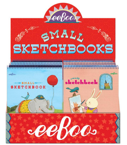 SKETCHBOOK, SMALL, Assorted Covers, eeboo - 30 sheets