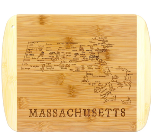 CUTTING AND SERVING BOARD- BAMBOO- Massachusetts- each