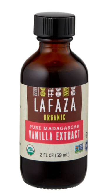 VANILLA EXTRACT, ORGANIC PURE MADAGASCAR, LAFAZA - 2 fl oz