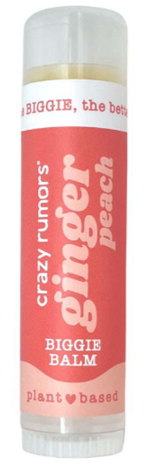 LIP BALM, PEACH GINGER BIGGIE BALM, Crazy Rumors - .55 oz