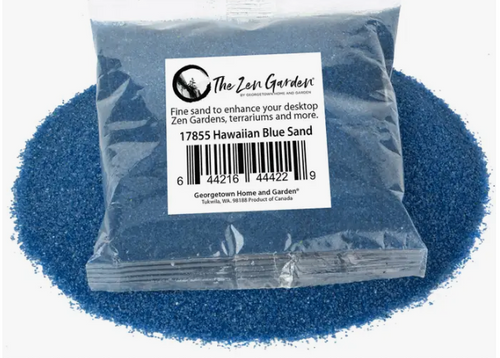 DECORATOR SAND, BLUE HAWAIIAN EXTRA FINE, Georgetown Home - 8 oz