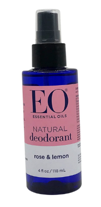DEODORANT, ROSE & LEMON, EO Products - 4 oz Spray Bottle