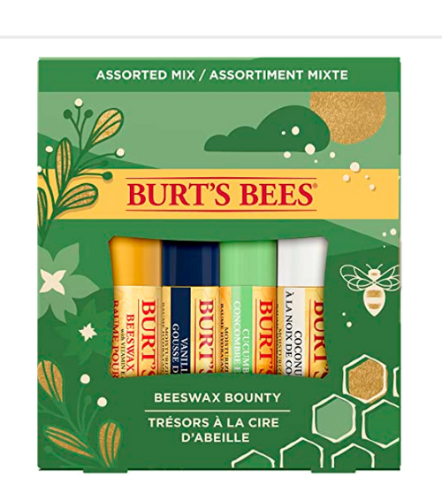 LIP BALM, BEES WAX GIFT SET, Burt's Bees - Set of 4 flavors *20% OFF* Reg. $13.29