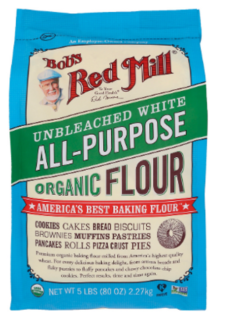 FLOUR, All-Purpose White Wheat, ORGANIC, Bob's - 5 lbs