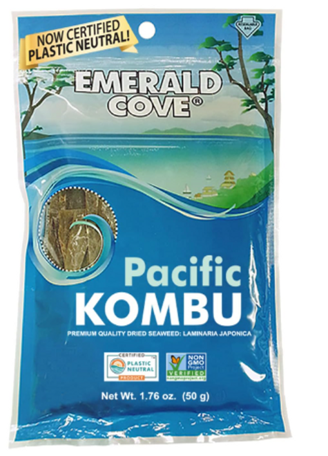 KOMBU DRIED SEAWEED,  PACIFIC PREMIUM, Emerald Cove - 1.76  oz (50 gr)