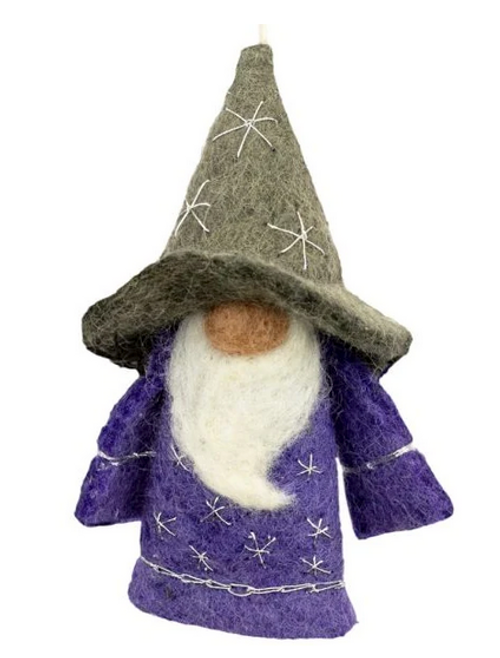 GNOME WIZARD, FELT FAIR-TRADE Tibet Collection