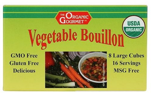 BOUILLON CUBES, ORGANIC, VEGETABLE - 8 cubes