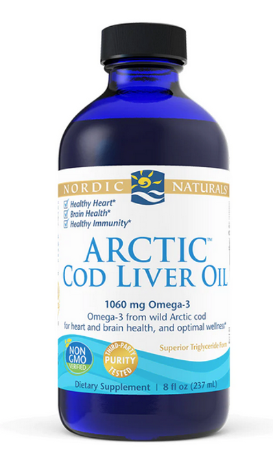 ARCTIC COD LIVER OIL PLAIN, Nordic, 8 fl oz