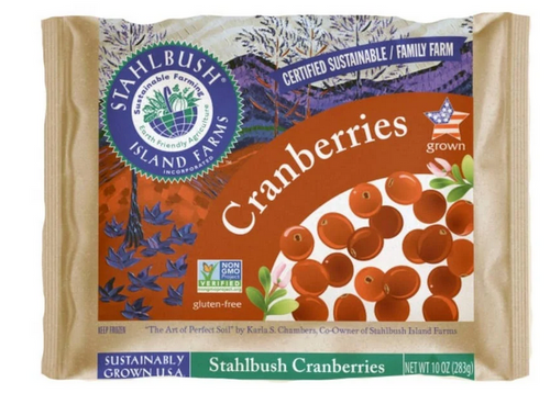 CRANBERRIES, WHOLE FROZEN, Stahlbush - 10 oz