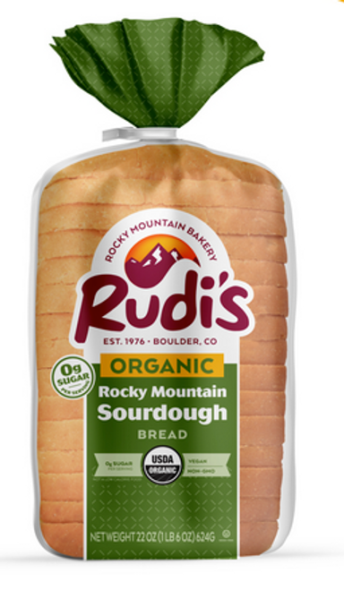 BREAD, SOURDOUGH, Rocky Mountain ORGANIC Rudi's - 22 oz