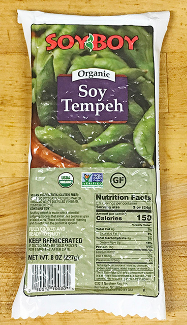 TEMPEH, PLAIN, Organic, Soy Boy - 8 oz