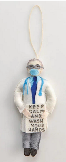 ORNAMENT, DOCTOR FAUCI, Fair-Trade Silk Road Bazaar