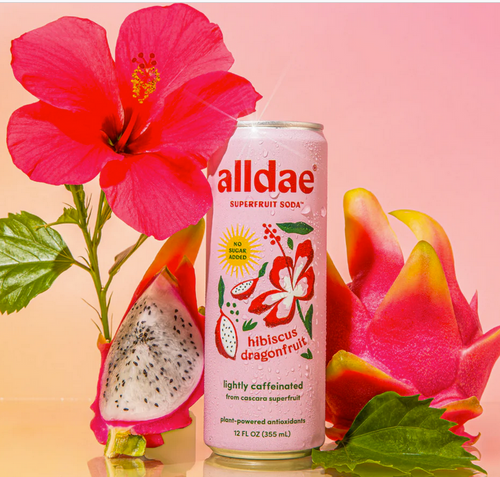 superfruit soda - hibiscus dragonfruit