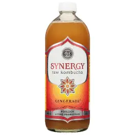 KOMBUCHA, GINGERADE, ORGANIC RAW, GTS, 48 fl oz