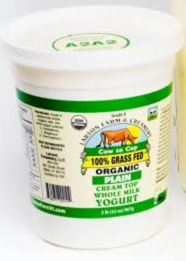 A2A2 YOGURT, Whole Creamline Plain, Quart, Larson Farm & Creamery
